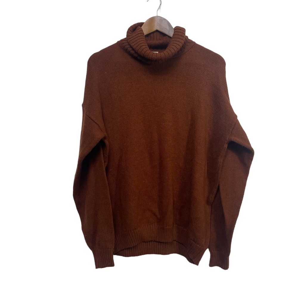 Alpaca Warehouse Burnt Orange Alpaca Turtle Neck Sweater